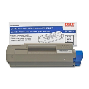 43865720 - Q54576 - Oki Black Toner Cartridge - Black - LED - 8000 Page - 1 Each