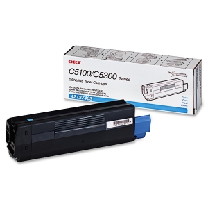 42127403 - 808020 - Oki Cyan Toner Cartridge - Cyan - LED - 5000 Page - 1 Each