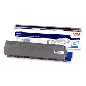 44059215 - U44437 - Oki Cyan Toner Cartridge - Cyan - LED - 10000 Page - 1 Each