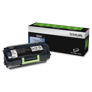 52D1H00 - QQ0277 - Lexmark 521H High Yield Return Program Toner Cartridge - Black - Laser - 25000 Page - 1 Each