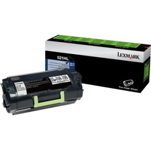 52D0HAL - VQ1623 - Lexmark 520HAL Toner Cartridge - Black - Laser - High Yield - 25000 Page