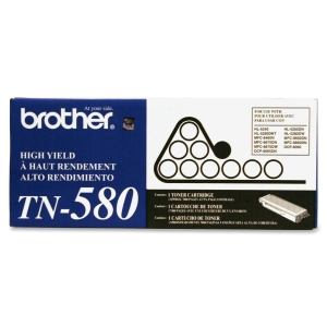 TN580 -  - TN580, TN550 ECOPLUS BROTHER TONER CARTRIDGE, BLACK, 7K HIGH YIELD