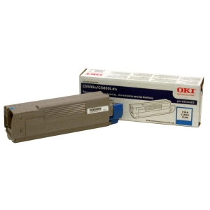 43324403 - F83377 - Oki Cyan Toner Cartridge - Cyan - LED - 5000 Page - 1 Each