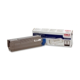 43324404 - F83376 - Oki Black Toner Cartridge - Black - LED - 5000 Page - 1 Each