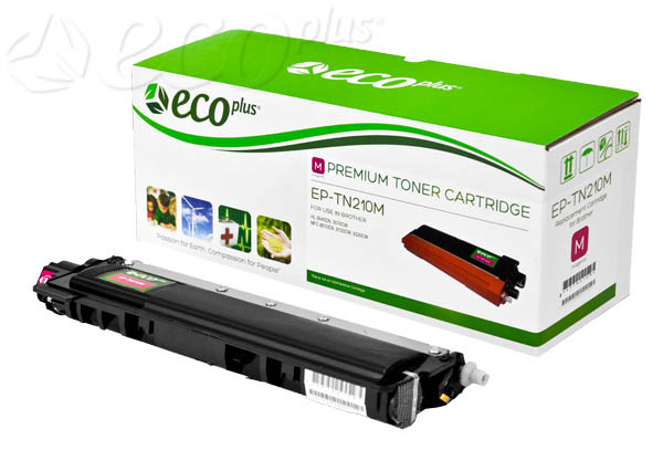 TN210M -  - TN210M, TN230M ECOPLUS BROTHER COLOR TONER CARTRIDGE, MAGENTA, 1.4K YIELD