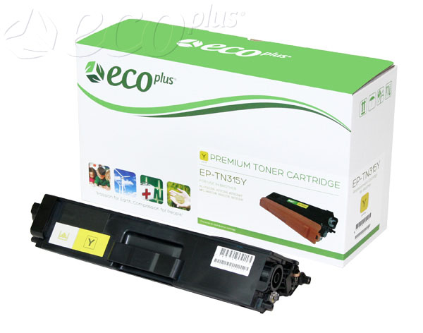 TN315Y -  - TN315Y ECOPLUS BROTHER YELLOW HIGH YIELD 3.5K TONER CARTRIDGE