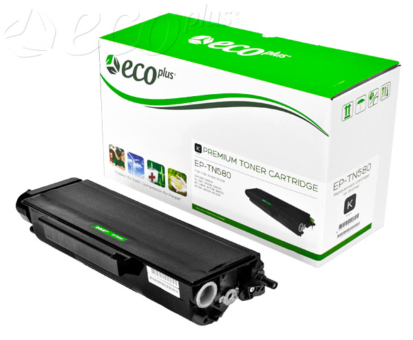 TN580 -  - TN580, TN550 ECOPLUS BROTHER TONER CARTRIDGE, BLACK, 7K HIGH YIELD